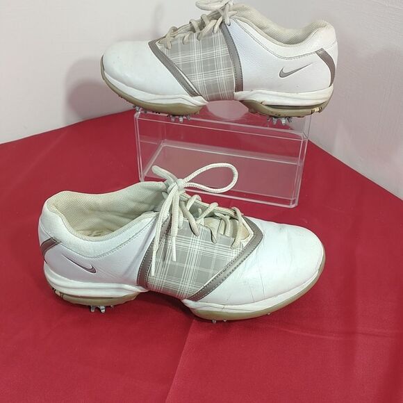 Nike Air Embellish Golf Shoes Saddle Women's SZ 8.5 #549576-102 . - Picture 3 of 8